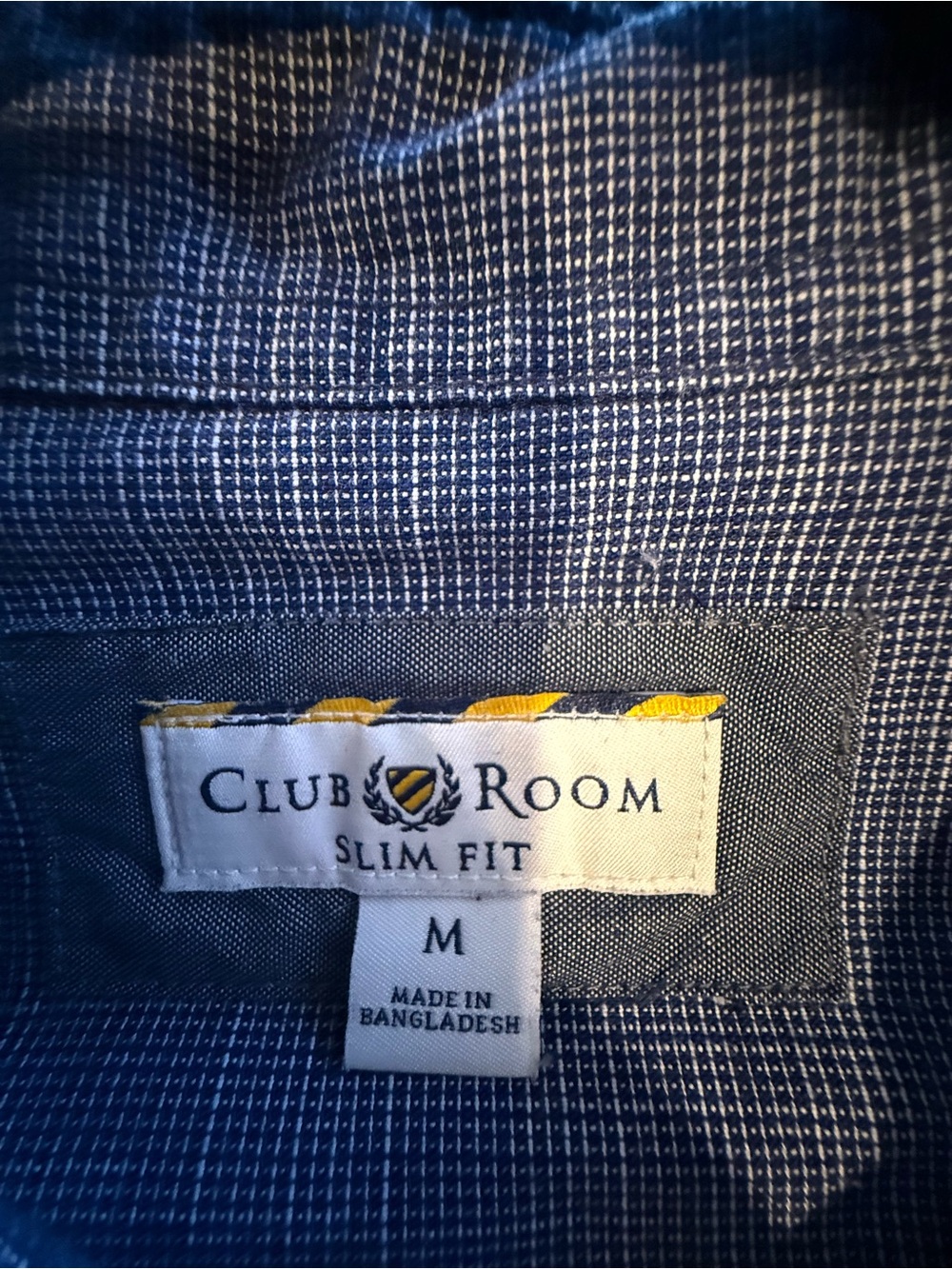 Club Room Men's Chambray Blue Button-Down Shirt - Picture 2 of 2